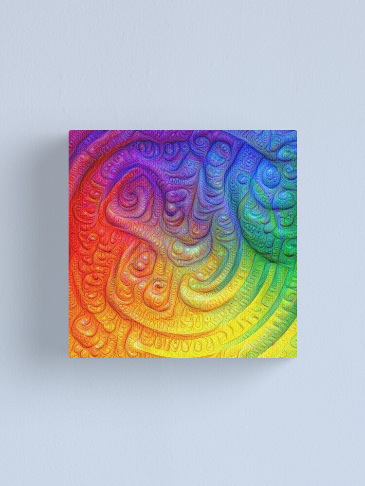 Alternate view of Color Foam #DeepDream Canvas Print
