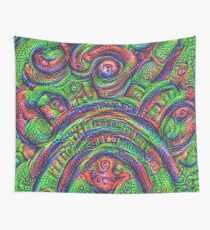Green #DeepDream Wall Tapestry
