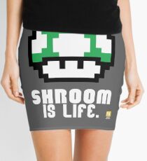 Super Mario Bros Mushroom is Life (1 Up) Mini Skirt