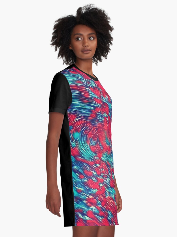 Alternate view of Color streams Graphic T-Shirt Dress