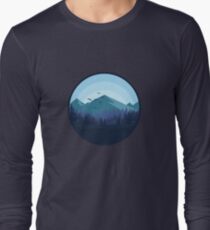 Snowy Mountain - Landscape Long Sleeve T-Shirt