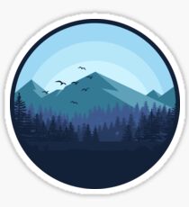 Snowy Mountain - Landscape Sticker