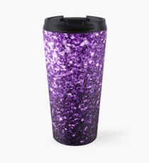 Beautiful Dark Purple glitter sparkles Travel Mug