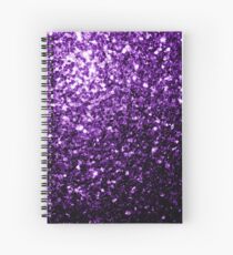 Cuaderno de espiral Hermoso brillo púrpura oscuro brilla