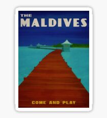 Maldives Tropical Paradise Sticker