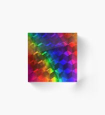 ROYGBIV Acrylic Block