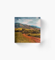 Rural Landscape Acrylic Block