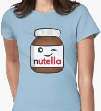 Nutella face 4 Women's Fitted T-Shirt
