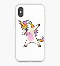 Abtupfendes Einhorn-Hemd Hip Hop Dap Pose iPhone-Hülle & Cover