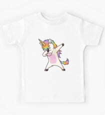Dabbing Unicorn Shirt Hip Hop Dap Pose Kids Tee