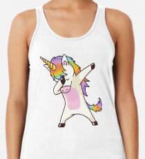 Dabbing Unicorn Shirt Hip Hop Dap Pose Women's Tank Top