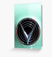 Retro chrome Buick V radiant decoration Greeting Card