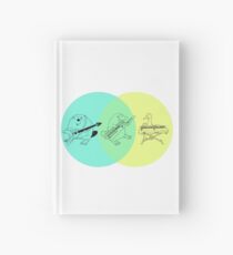 Keytar Platypus Venn Diagram Hardcover Journal
