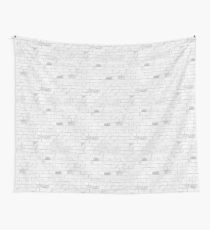 White Brick Wall Modern Texture Wall Tapestry