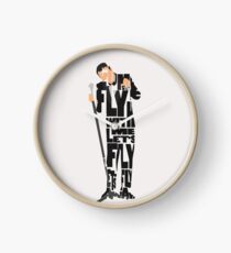 Typographic and Minimalist Frank Sinatra Illustration Clock