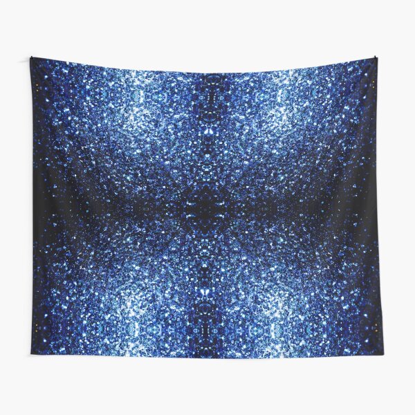 Beautiful Dark Blue glitter sparkles Tapestry