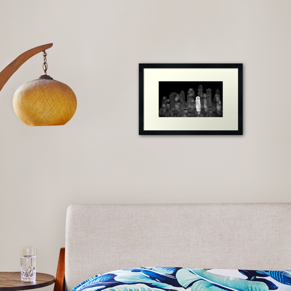 Chess 5: The brave one Framed Art Print