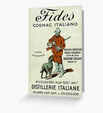 1905 Fides Italian Cognac Greeting Card