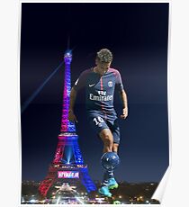 Neymar psg - ball Poster