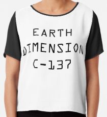 Earth Dimension C-137 Chiffon Top