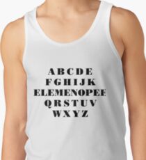 ABCDE FGHIJK ELEMENOPEE Funny Alphabet Joke Novelty Tshirt Men's Tank Top