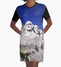 Mount Rushmore Graphic T-Shirt Dress