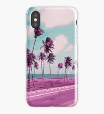 Vaporwave Sea Side Road iPhone Case/Skin