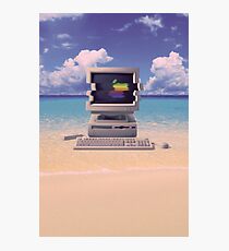 Lámina fotográfica Vaporwave Macintosh - Sin texto