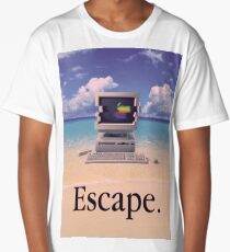 Vaporwave Macintosh Long T-Shirt