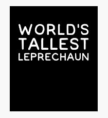 World's tallest leprechaun Photographic Print