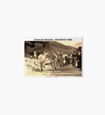 TOUR DE FRANCE; Vintage Frozen in Time Advertising Photo Art Board