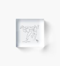 Bloque acrílico Kick Boxing Queen - Line Art