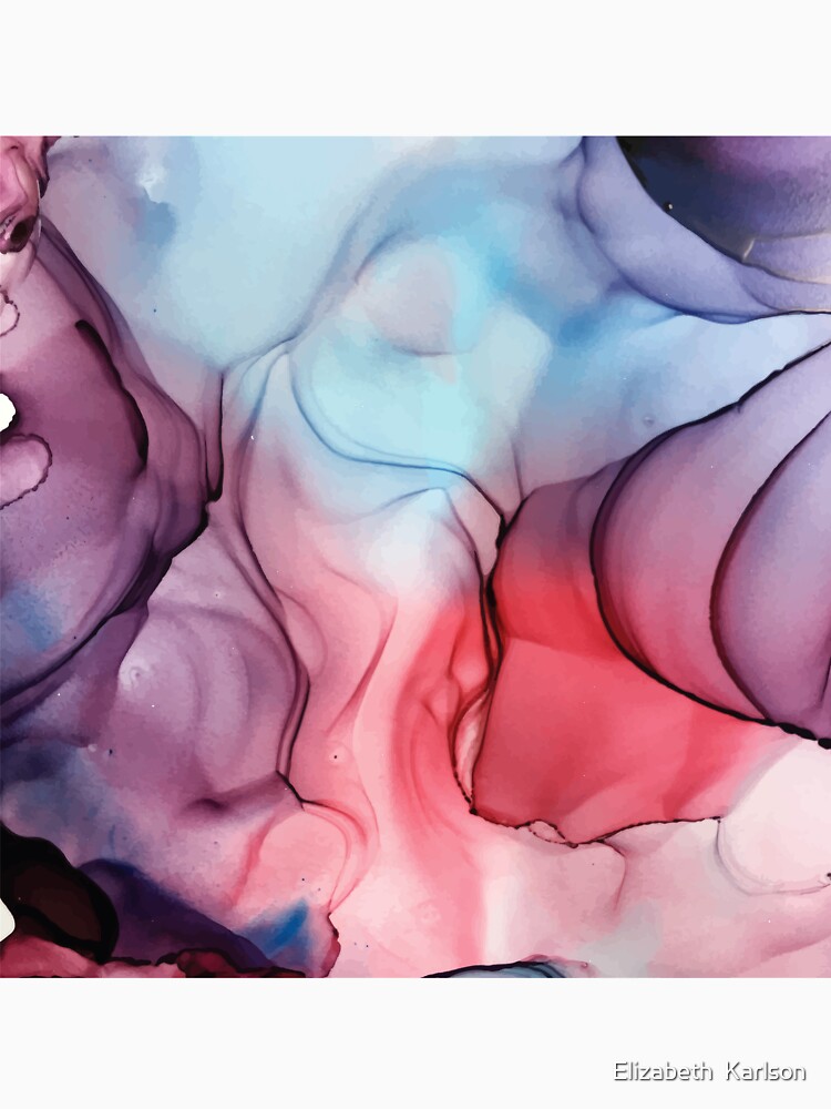 Flame Fired Alcohol Ink Painting by LSchulz19