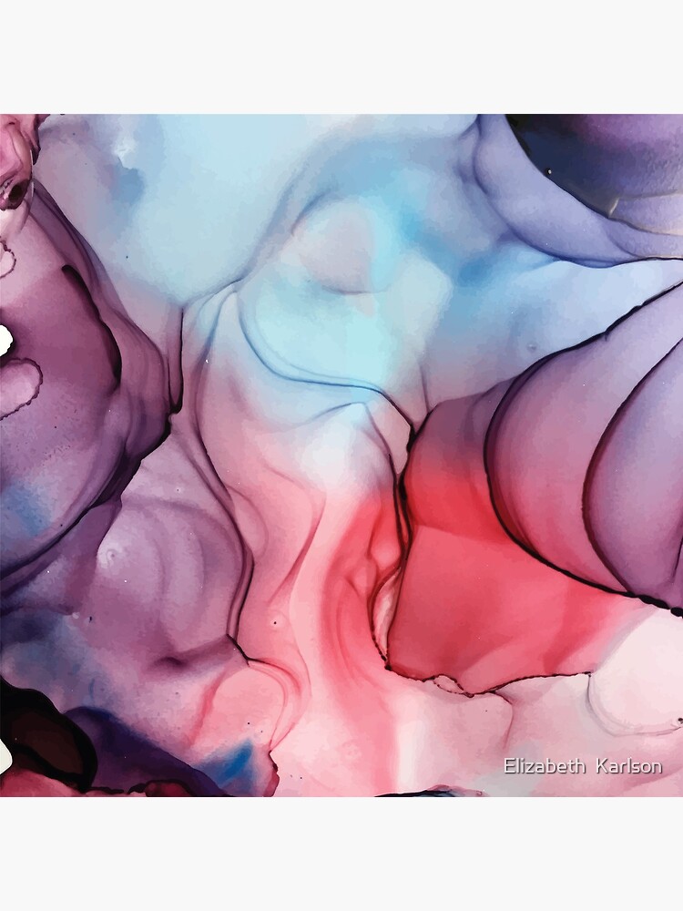 Flame Fired Alcohol Ink Painting by LSchulz19