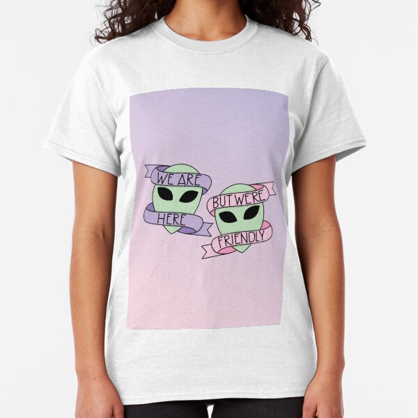 Friendly Aliens (in Unicorn) Classic T-Shirt