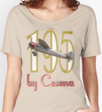 Camiseta ancha para mujer por Cessna - Cessna 195 VH-AAL
