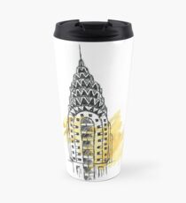 Taza de viaje Chrysler Building Pen Sketch