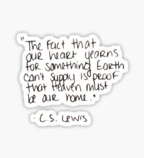 heaven c.s. lewis Sticker