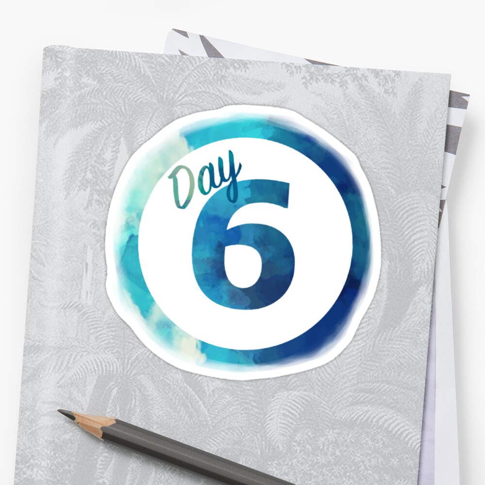 "DAY6 Logo Custom 2017" Sticker by SeleseHuth | Redbubble