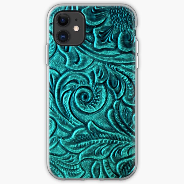 turquoise brown cowboy tribal Western country Tooled Leather iPhone 11 case turquoise brown cowboy tribal Western country Tooled Leather iPhone 11 case