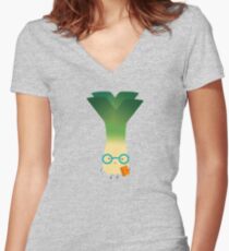 geek leek Women's Fitted V-Neck T-Shirt