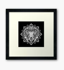 Elephant Medallion Framed Print