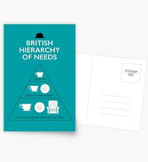 British Hierarchy of Needs - Blue Postcards