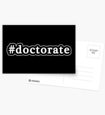 Doctorate - Hashtag - Black & White Postcards