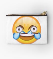 Open Eye Crying Laughing Emoji Studio Pouch