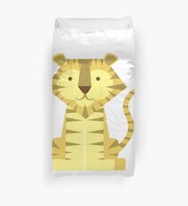 animals set - tiger Duvet Cover