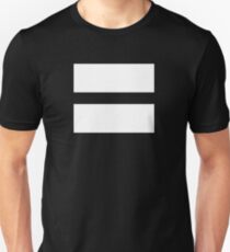 equal sign equality symbol Slim Fit T-Shirt
