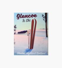 Glencoe To Ski travel poster Art Board Print