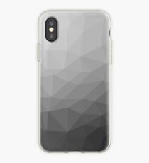 Gray Gradient Geometric Mesh Pattern iPhone Case