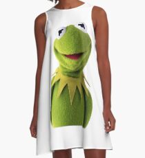 Kermit The Frog T-shirt A-Line Dress